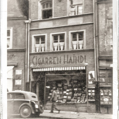 Bild vergr&ouml;&szlig;ern: Cigarren Haindl, Theresienstra&szlig;e (1936)